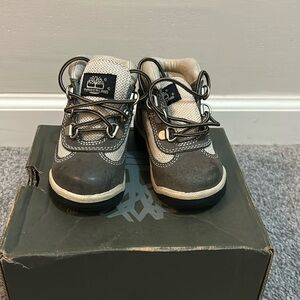 Timberland Field Mid "Gray/Cream" Toddler Kids' Hiking Boot